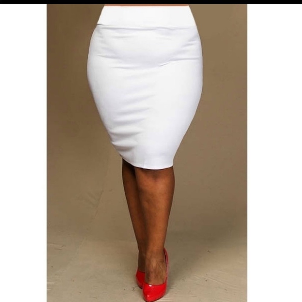 White Pencil Skirt